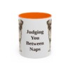 11oz Funny Chug Mug, Orange, front view