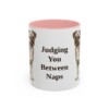 11oz Funny Chug Mug, Pink, front view