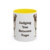11oz Funny Chug Mug, Yellow, front view
