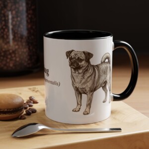 11oz Chug Latin Mug, Black, lifestyle photo