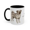 11oz Chug Latin Mug, Black, left side view