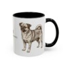 11oz Chug Latin Mug, Black, right side view