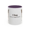 11oz Chug Latin Mug, Purple, front view