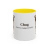 11oz Chug Latin Mug, Yellow, front view