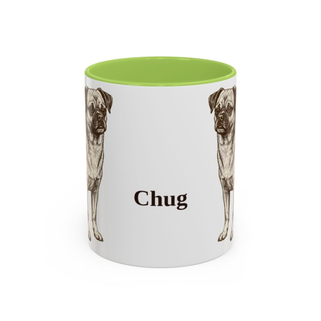 11oz Chug Mug, Light Green, front view