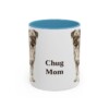 11oz Chug Dog Mom Mug, Light Blue, front view