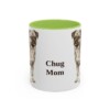 11oz Chug Dog Mom Mug, Light Green, front view
