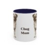 11oz Chug Dog Mom Mug, Navy, front view