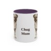11oz Chug Dog Mom Mug, Purple, front view