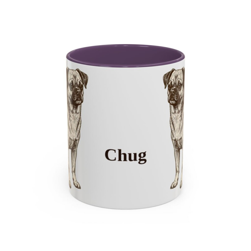 11oz Chug Mug, Purple, front view