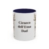 11oz Cirneco dell'Etna Dog Dad Mug, Navy, front view