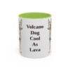 11oz-cirneco-delletna-mug-humor-light-green 11oz Funny Cirneco dell'Etna Mug, Light Green, front view