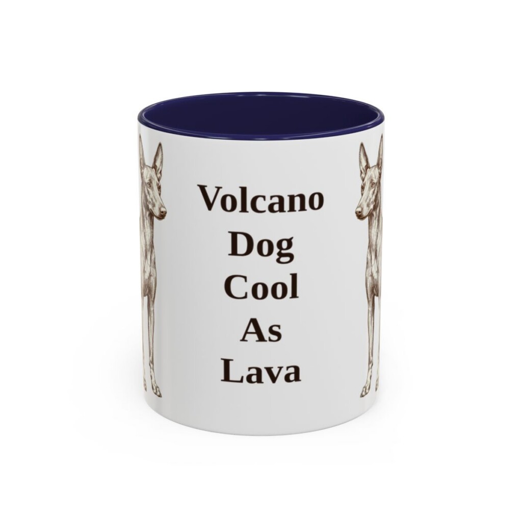 11oz-cirneco-delletna-mug-humor-navy 11oz Funny Cirneco dell'Etna Mug, Navy, front view