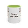 11oz-cirneco-delletna-mug-light-green 11oz Cirneco dell'Etna Mug, Light Green, front view