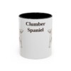 11oz Clumber Spaniel Mug, Black, front view
