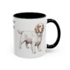 11oz Clumber Spaniel Mug, Black, right side view
