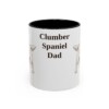 11oz Clumber Spaniel Dog Dad Mug, Black, front view