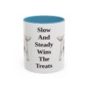 11oz-clumber-spaniel-mug-humor-light-blue 11oz Funny Clumber Spaniel Mug, Light Blue, front view