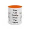 11oz-clumber-spaniel-mug-humor-orange 11oz Funny Clumber Spaniel Mug, Orange, front view