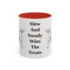 11oz-clumber-spaniel-mug-humor-red 11oz Funny Clumber Spaniel Mug, Red, front view