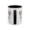 11oz Clumber Spaniel Latin Mug, Black, back view