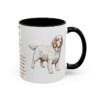 11oz Clumber Spaniel Mug, Black, right side view