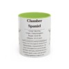 11oz Clumber Spaniel Mug, Light Green, front view