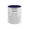 11oz Clumber Spaniel Mug, Navy, front view