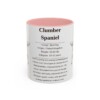 11oz Clumber Spaniel Mug, Pink, front view