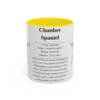 11oz Clumber Spaniel Mug, Yellow, front view