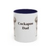 11oz Cockapoo Dog Dad Mug, Navy, front view