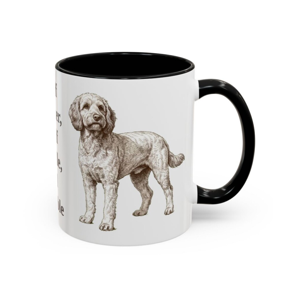 11oz Funny Cockapoo Mug, Black, right side view