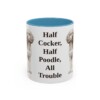 11oz Funny Cockapoo Mug, Light Blue, front view