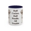 11oz Funny Cockapoo Mug, Navy, front view