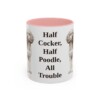 11oz Funny Cockapoo Mug, Pink, front view