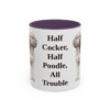 11oz Funny Cockapoo Mug, Purple, front view