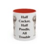 11oz Funny Cockapoo Mug, Red, front view