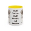 11oz Funny Cockapoo Mug, Yellow, front view