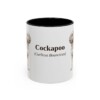 11oz Cockapoo Latin Mug, Black, front view