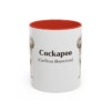 11oz Cockapoo Latin Mug, Red, front view