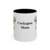 11oz Cockapoo Dog Mom Mug, Black, front view