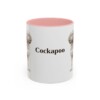 11oz Cockapoo Mug, Pink, front view