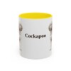 11oz Cockapoo Mug, Yellow, front view