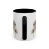 11oz Collie Mug, Black, back view