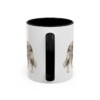 11oz Funny Collie Mug, Black, back view
