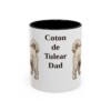 11oz Coton de Tulear Dog Dad Mug, Black, front view