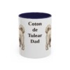 11oz Coton de Tulear Dog Dad Mug, Navy, front view