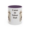 11oz Coton de Tulear Dog Dad Mug, Purple, front view
