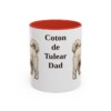 11oz Coton de Tulear Dog Dad Mug, Red, front view