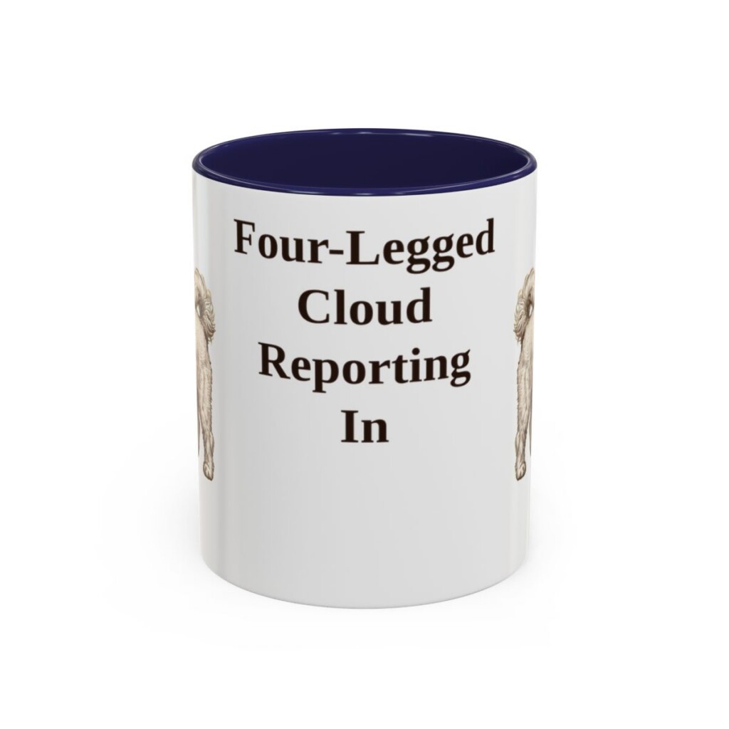 11oz-coton-de-tulear-mug-humor-navy 11oz Funny Coton de Tulear Mug, Navy, front view
